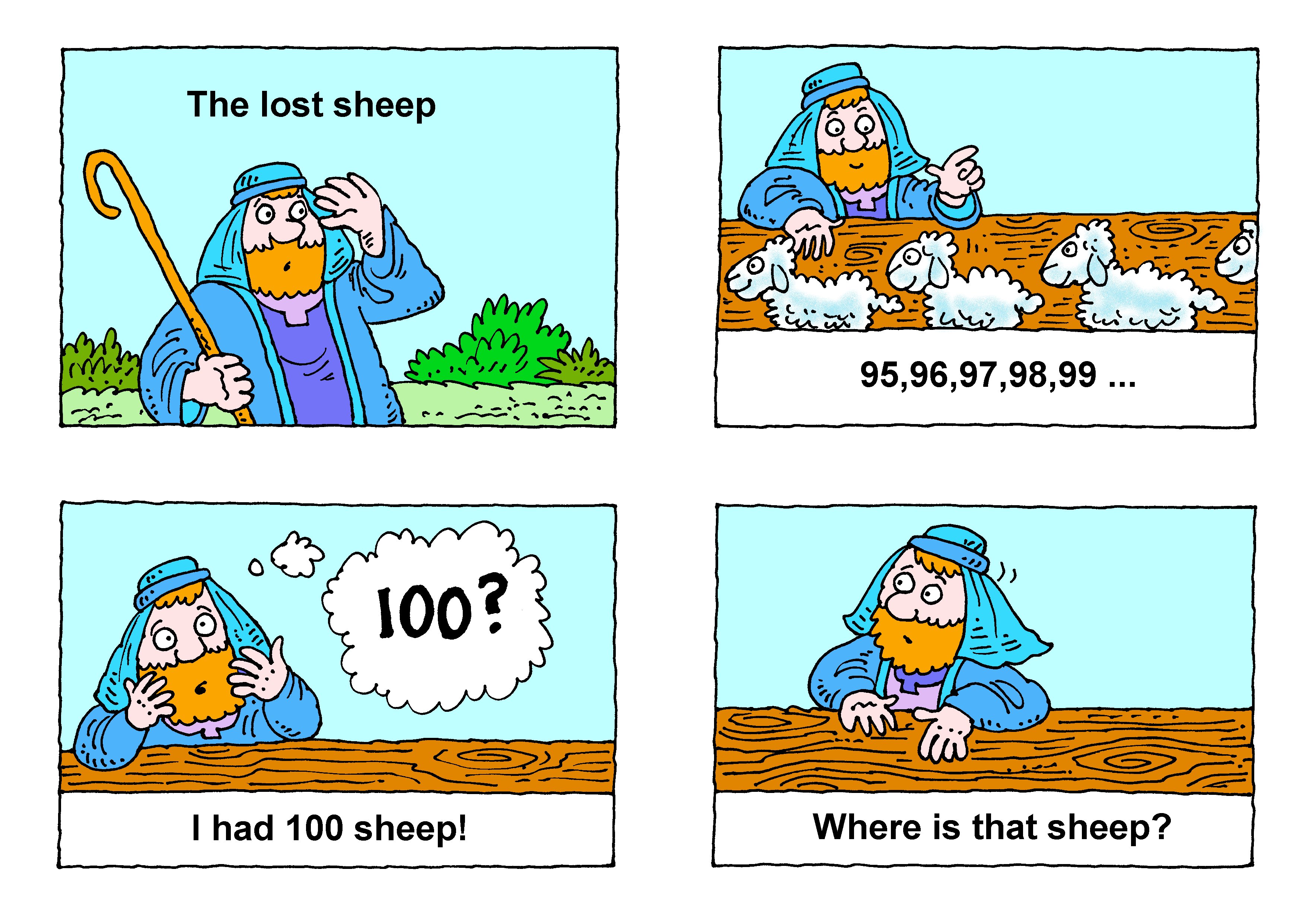 clipart jesus and the lost sheep - photo #45